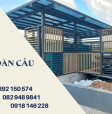 Thi công hàng rào sắt, mái lấy sáng nhà giữ xe