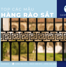Top các mẫu hàng rào sắt được ưa chuộng nhất hiện nay