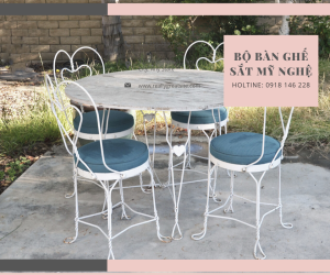 BỘ BÀN GHẾ SẮT MỸ NGHỆ - VẺ ĐẸP CỔ ĐIỂN ĐẦY QUYẾN RỦ BỀN BỈ THEO THỜI GIAN