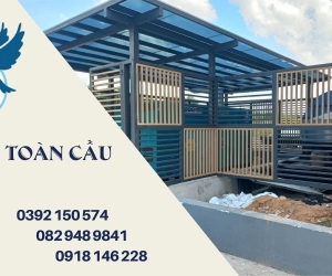 Thi công hàng rào sắt, mái lấy sáng nhà giữ xe
