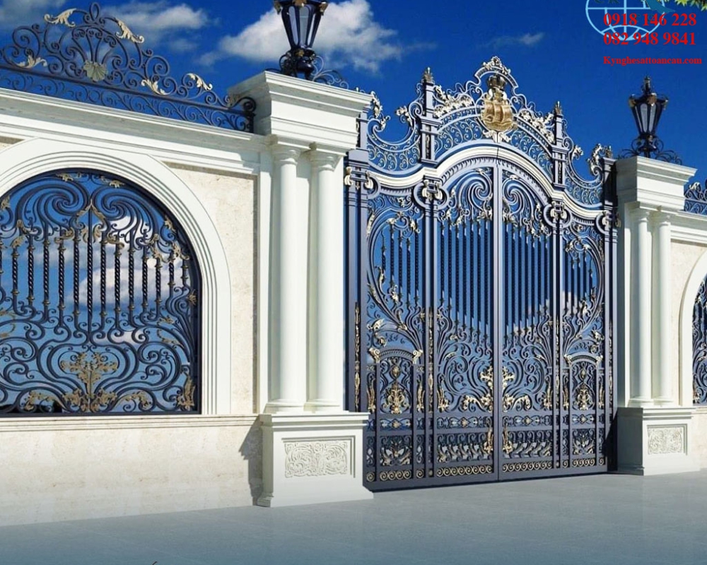 Cửa cổng sắt mỹ thuật CCS119