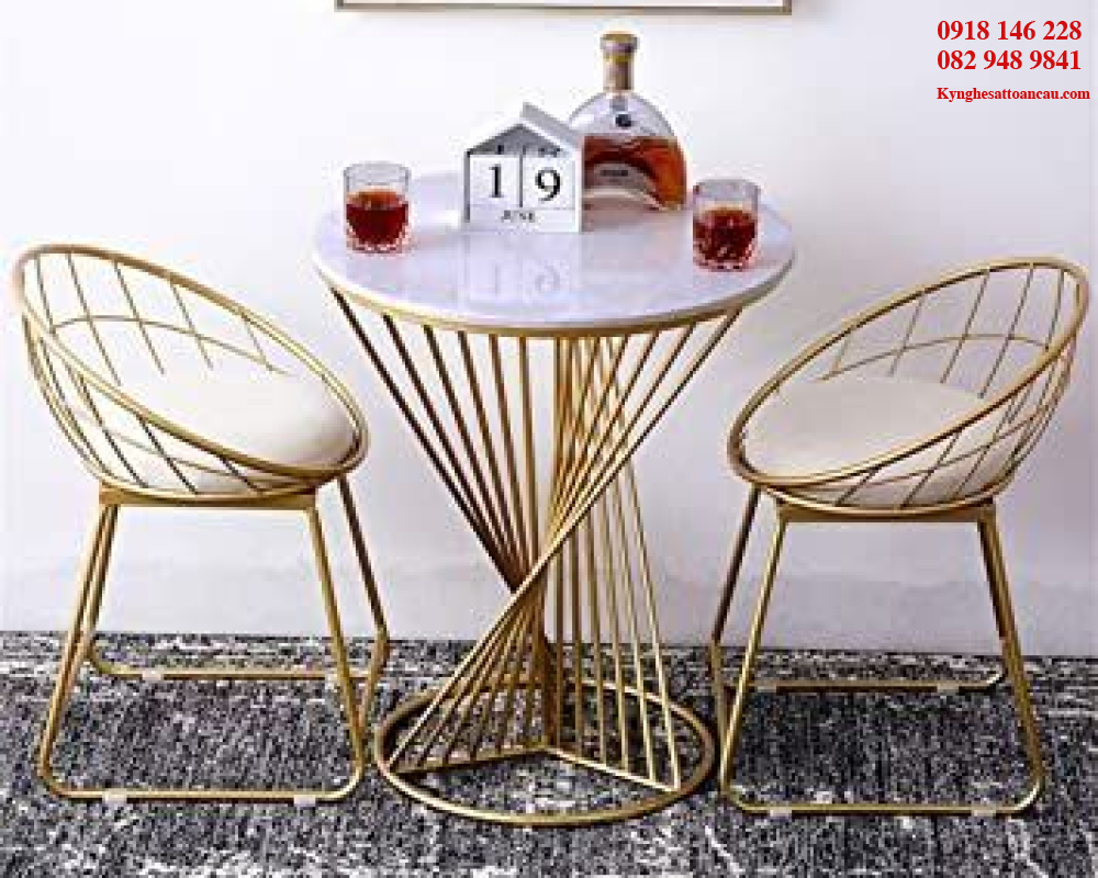 Bàn Ghế Inox Xi Mạ A1