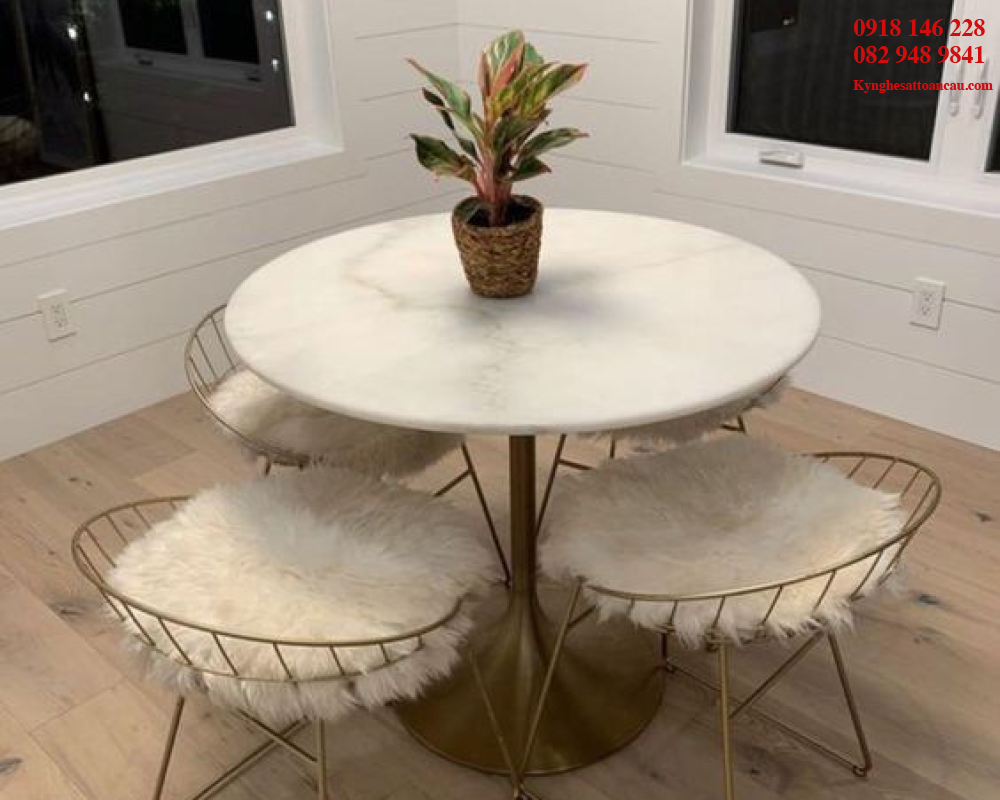 Bàn Ghế Inox Xi Mạ A1