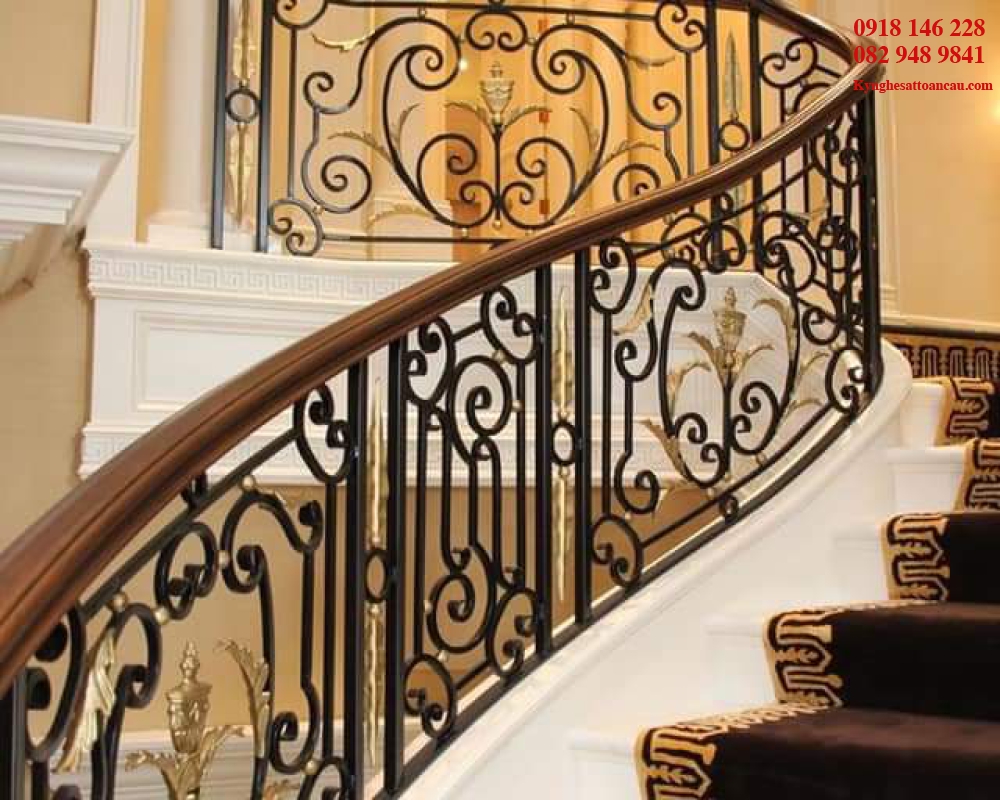 Cầu thang sắt mỹ thuật CT014