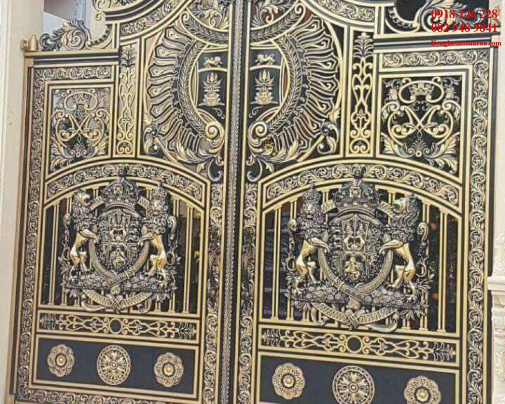 Cửa cổng nhôm đúc CCN107