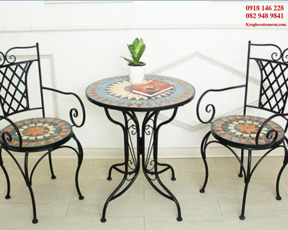 BÀN GHẾ INOX XI MẠ 137