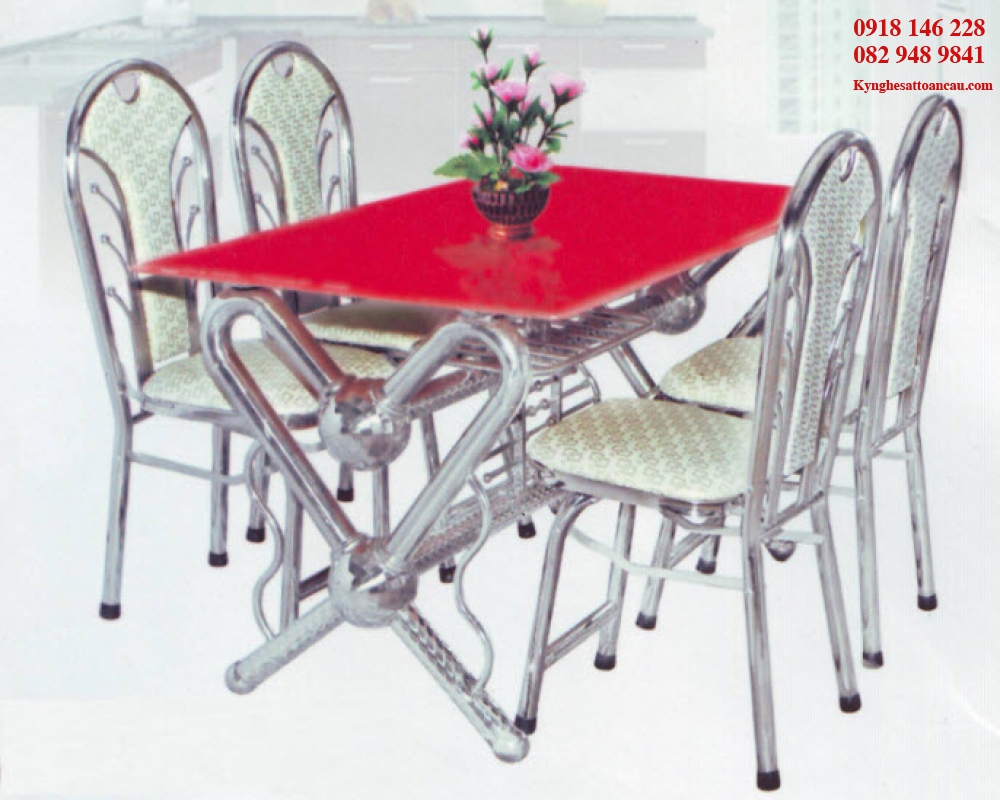 BÀN GHẾ INOX ĐẸP B20