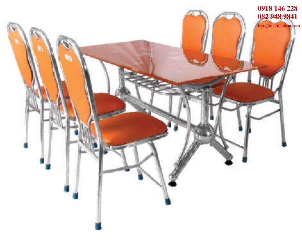 BÀN GHẾ INOX ĐẸP B24