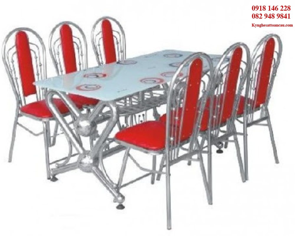 BÀN GHẾ INOX ĐẸP B26