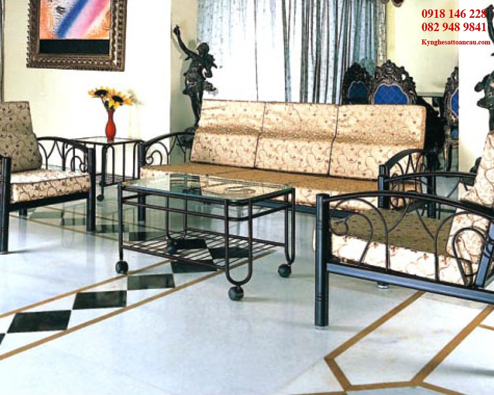 Bàn ghế sắt mỹ thuật BS40