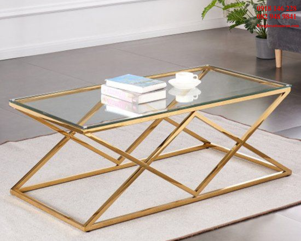 Bàn trà inox xi mạ BT1(1)