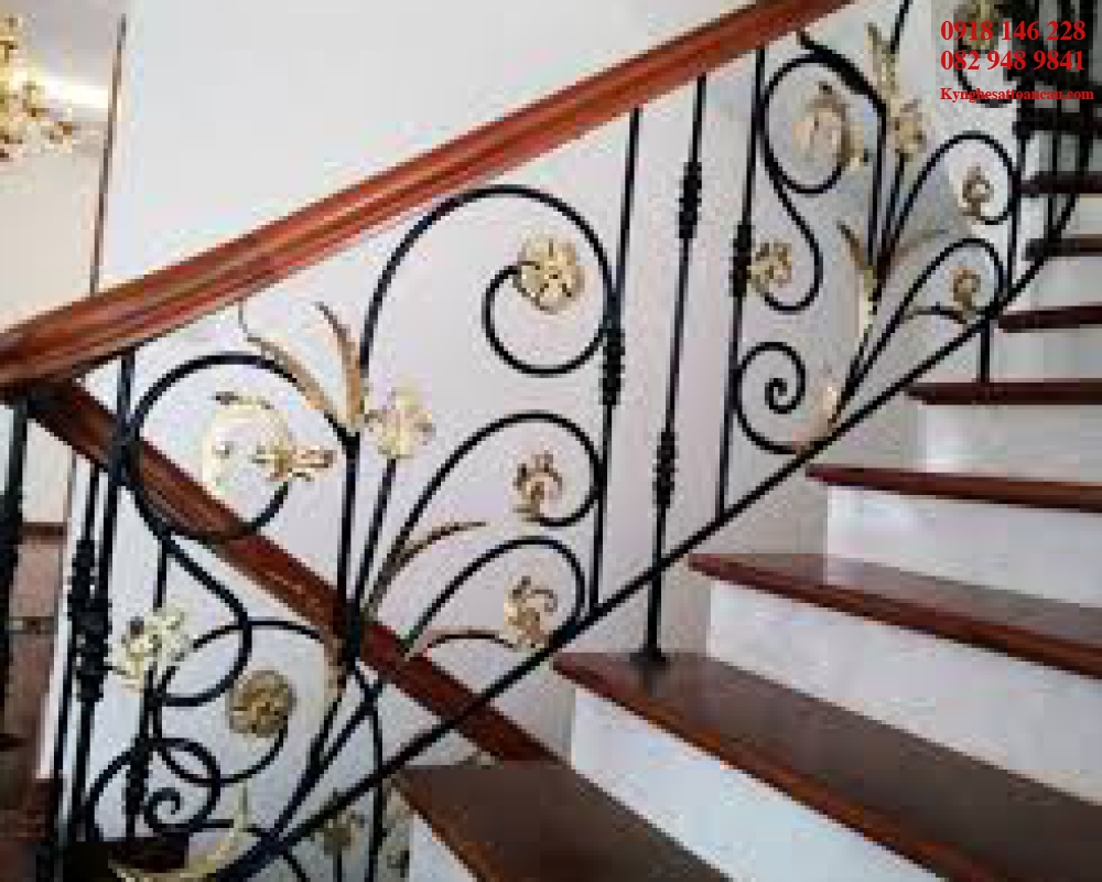 Cầu thang sắt mỹ thuật CT0705