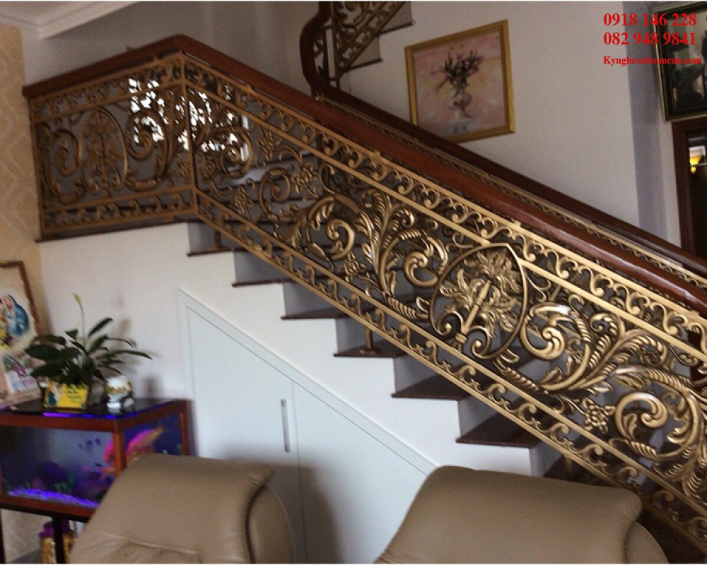 Cầu thang nhôm đúc CTN23