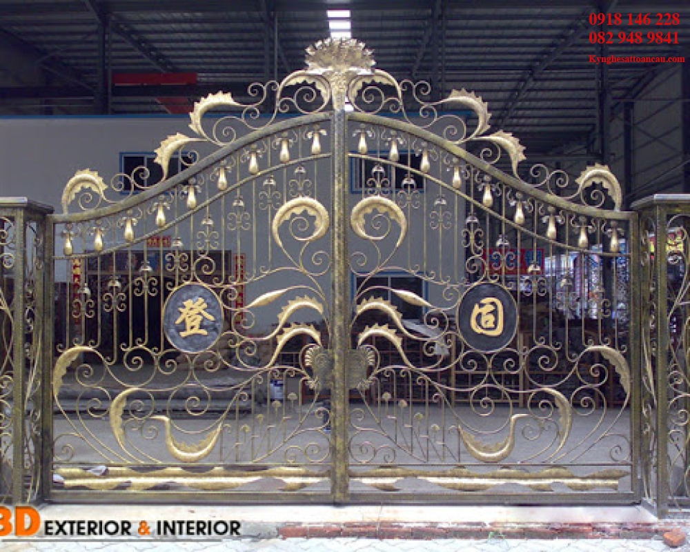 Cửa cổng sắt mỹ thuật CCS89