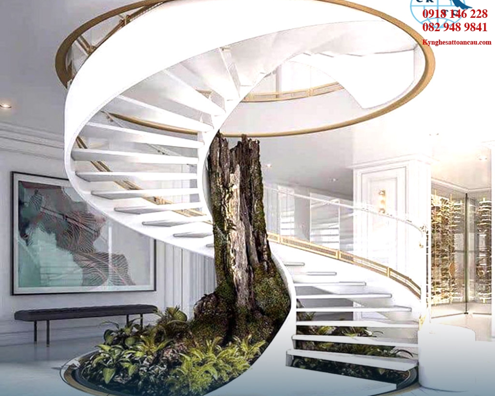 Cầu thang hình xoắn ốc CTX01