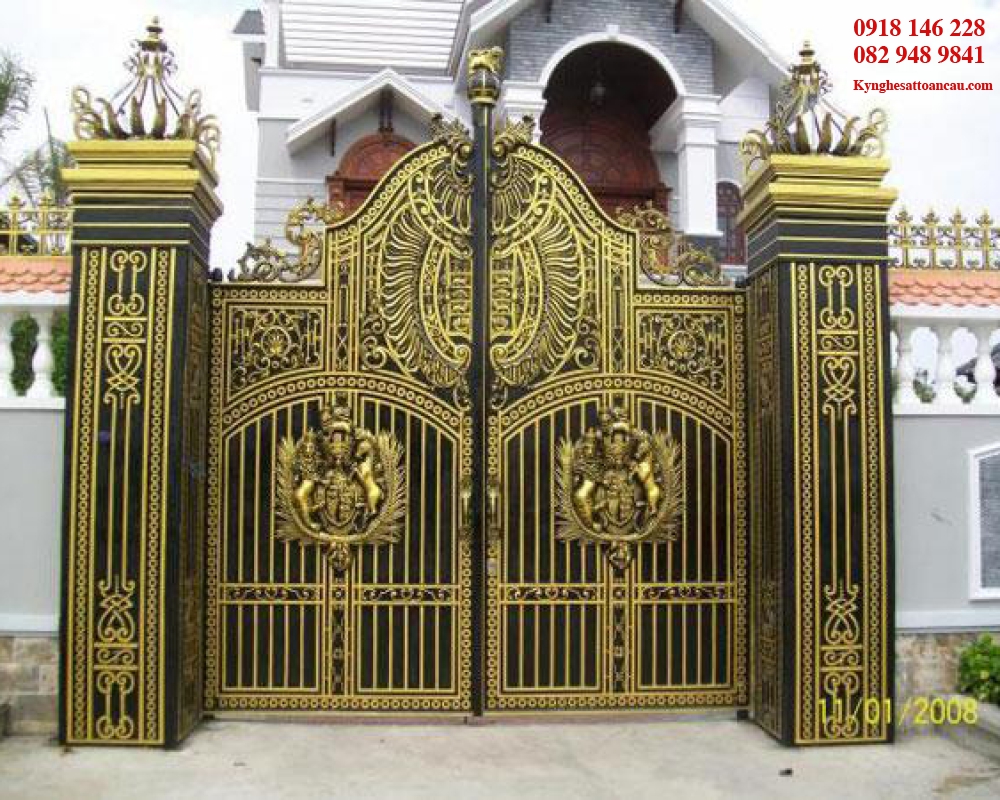 Cửa cổng nhôm đúc CCN106