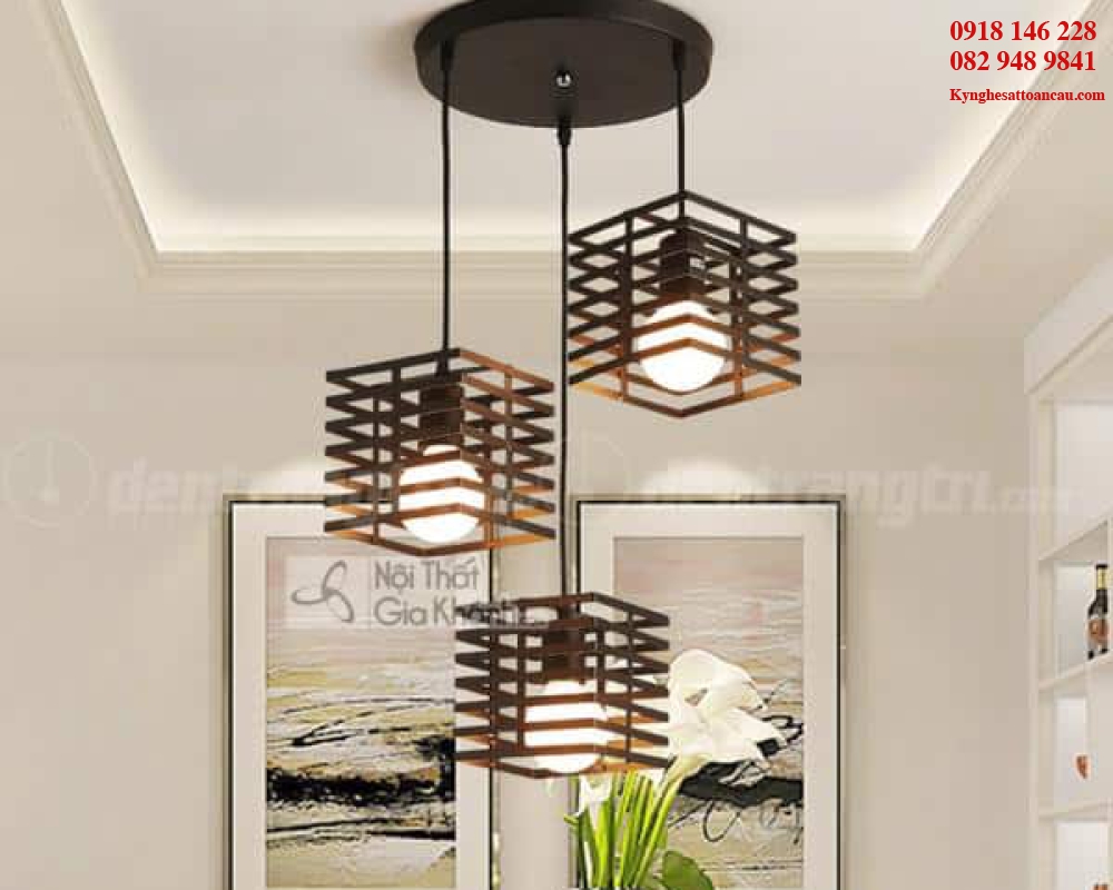 Đèn thả sắt cao cấp DT5