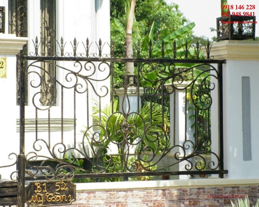 HÀNG RÀO SẮT MỸ THUẬT ĐỘC ĐÁO HR0805