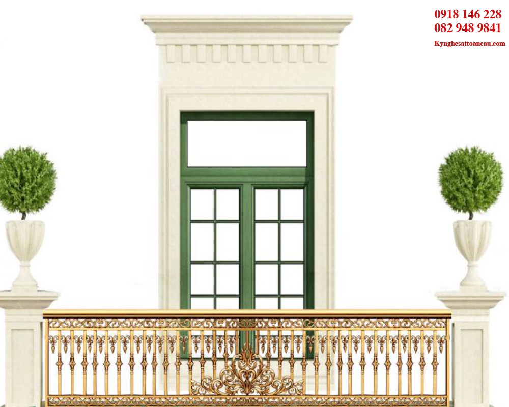 Lan can nhôm đúc L24