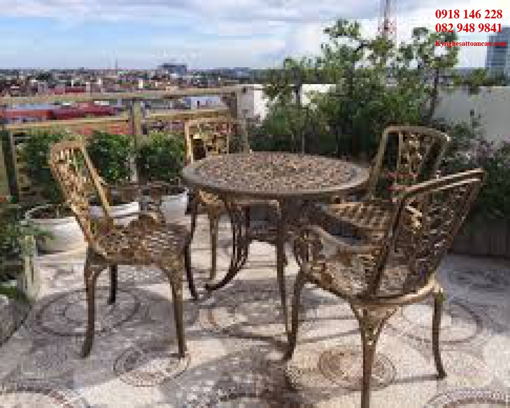 Bàn ghế sắt mỹ thuật BS44