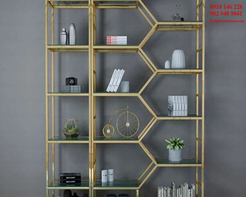 Kệ inox xi mạ KI04