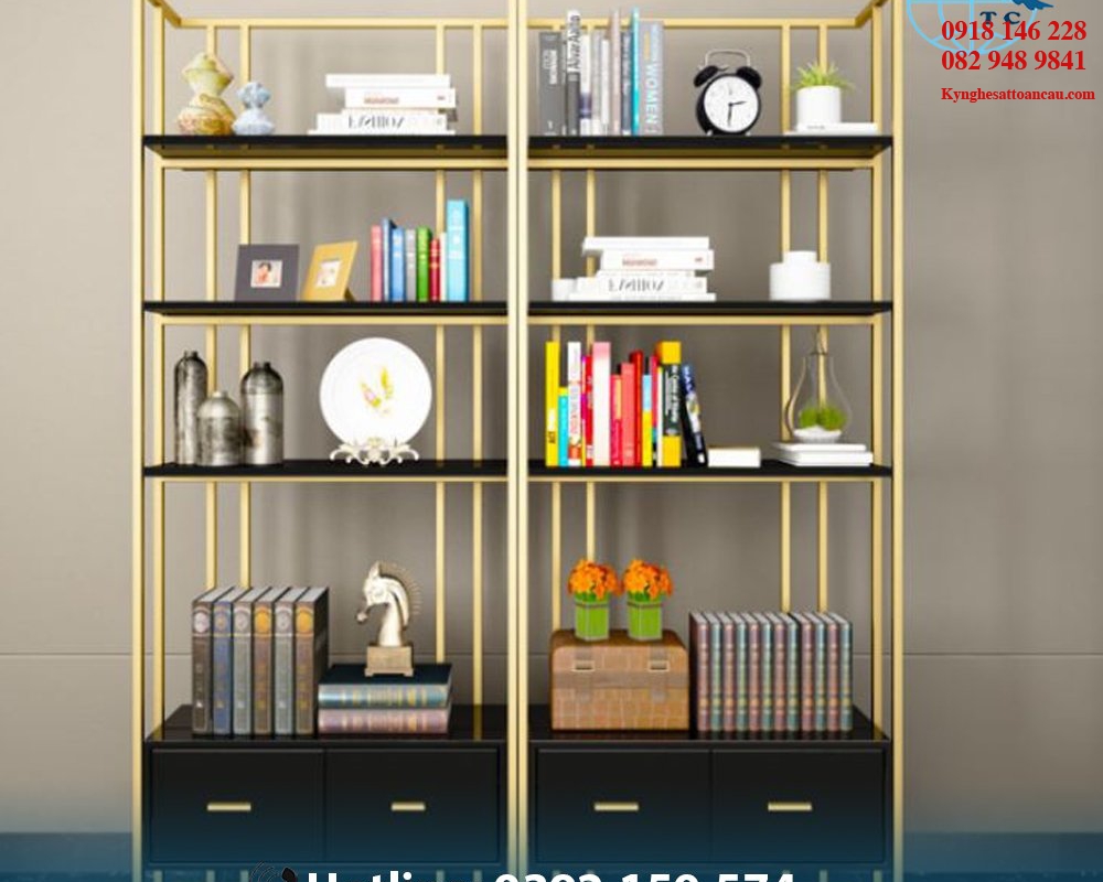 Kệ Inox mạ vàng cao cấp KIXM29