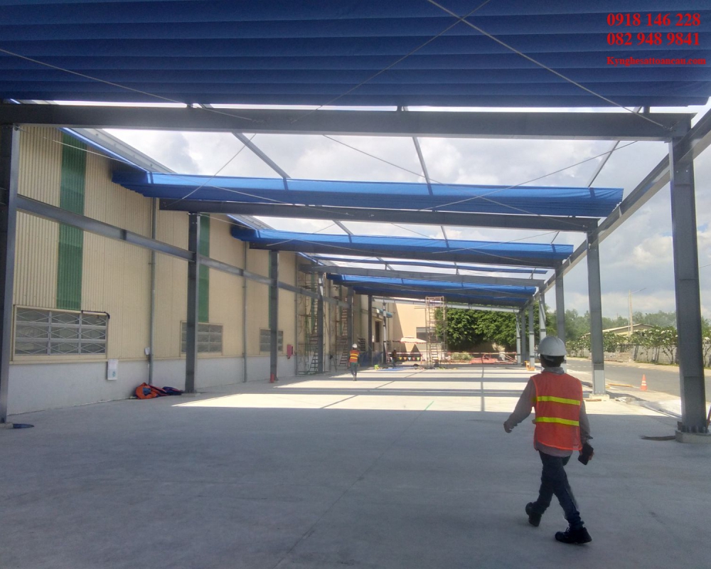 Mái che nhà xưởng A2