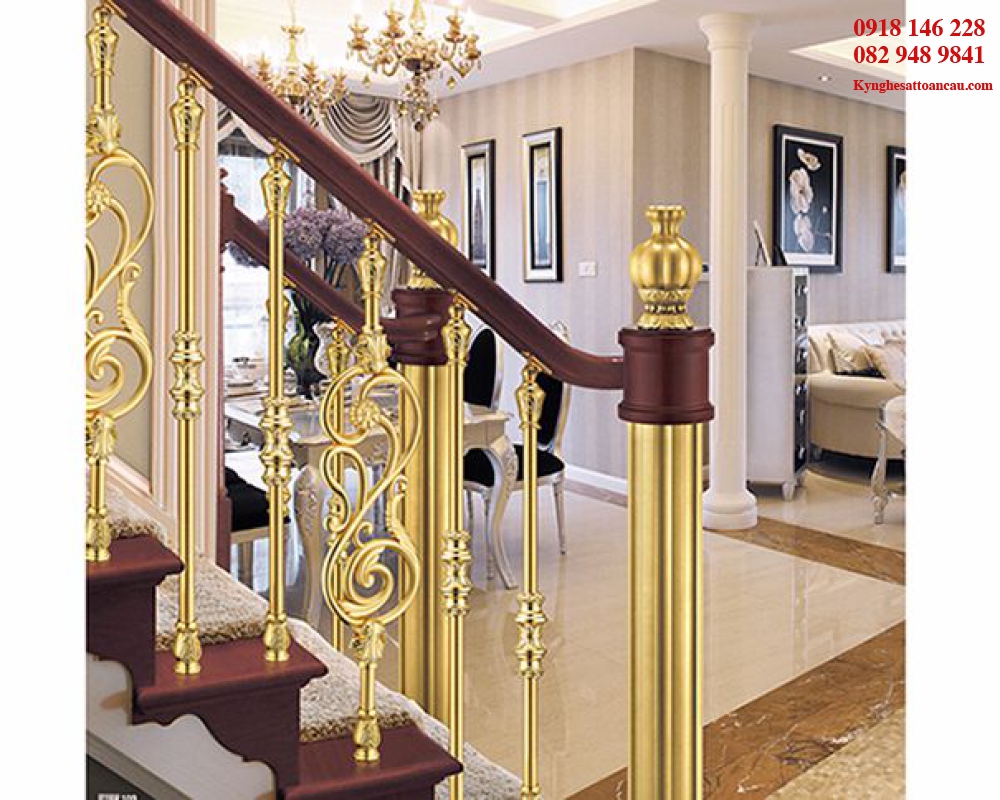 Cầu thang nhôm đúc CTN34