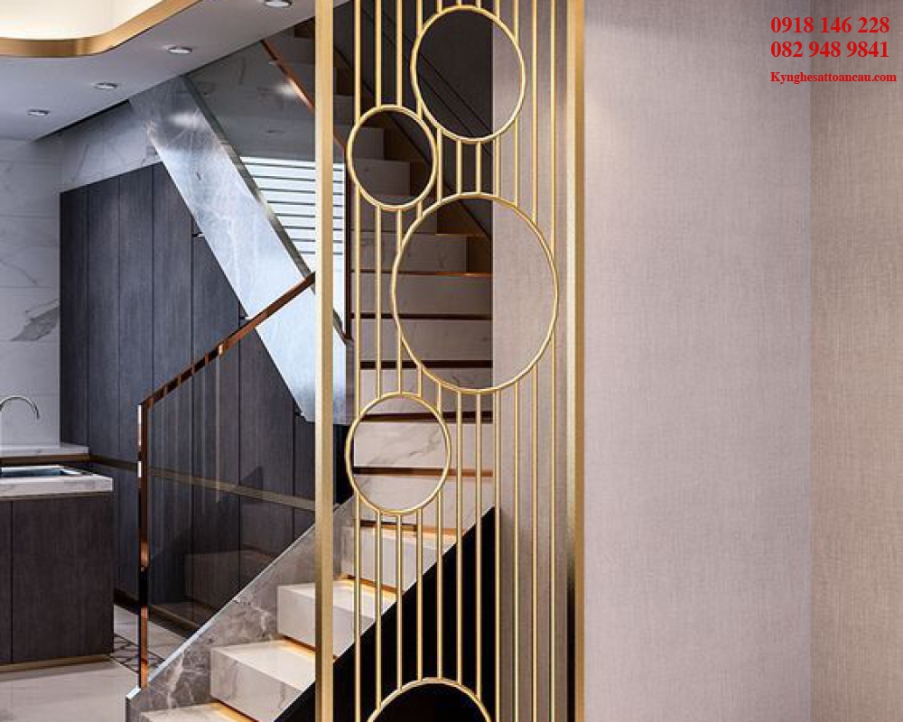 Vách ngăn inox xi mạ VNI26