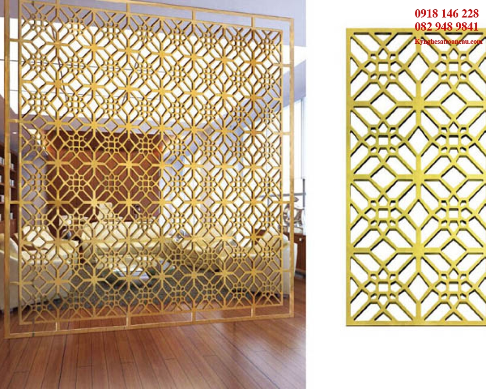 Vách ngăn inox xi mạ VNI19