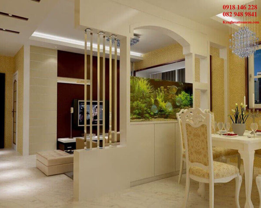 Vách ngăn inox xi mạ VNI20