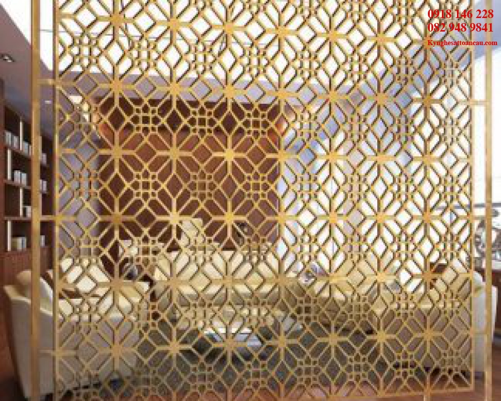 Vách ngăn inox xi mạ VNI48