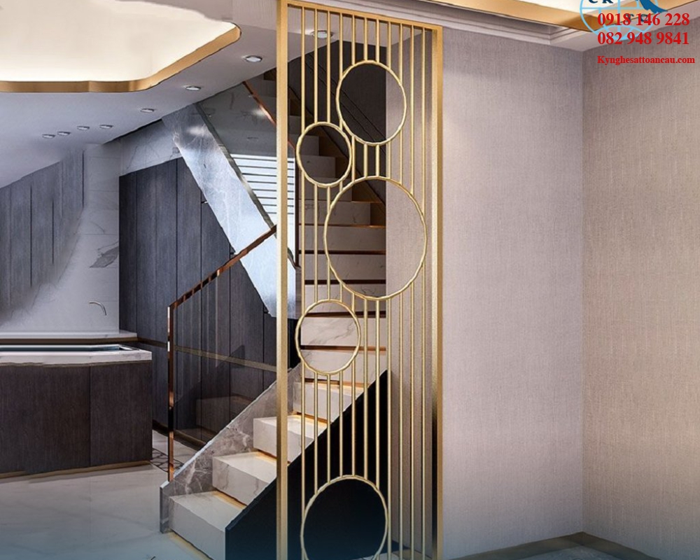 Vách ngăn inox xi mạ VNI03