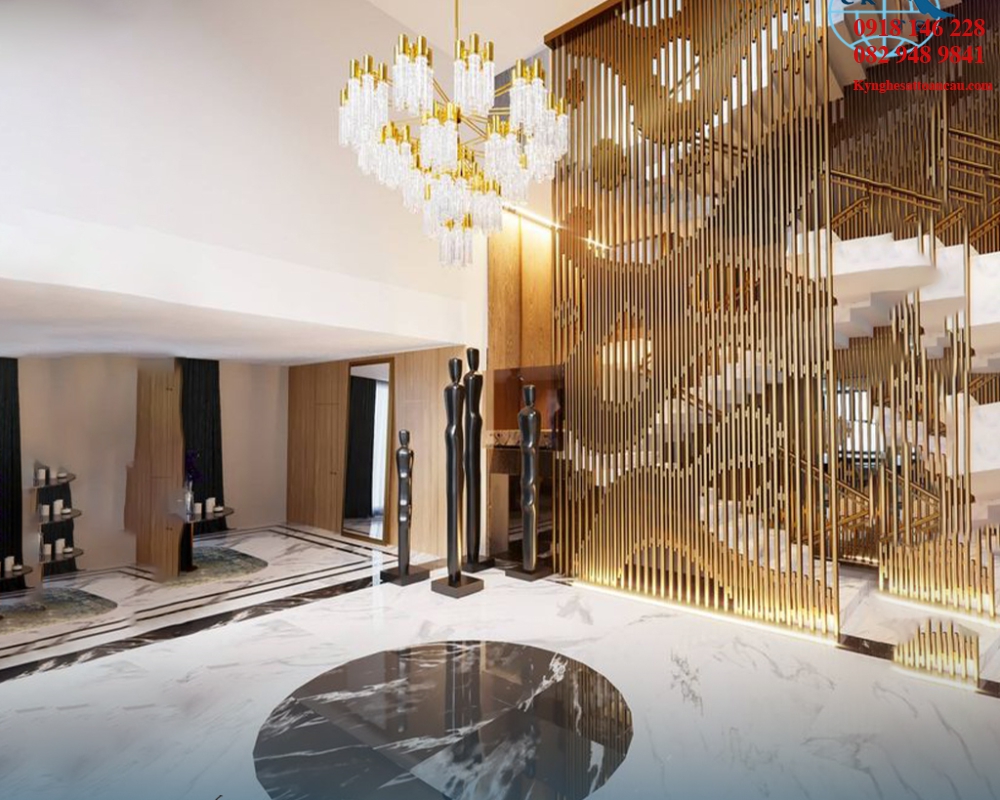 Vách ngăn inox xi mạ VNI47