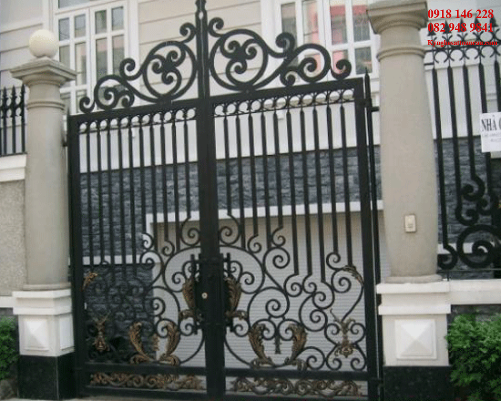 Cửa cổng sắt mỹ thuật CCS22