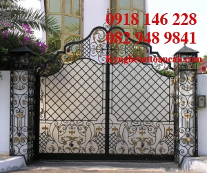 Cửa cổng sắt mỹ thuật CCS25