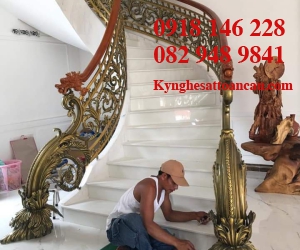 Cầu thang sắt mỹ thuật CT019