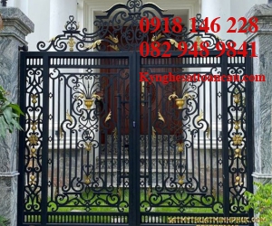 Cửa cổng sắt mỹ thuật CC S25