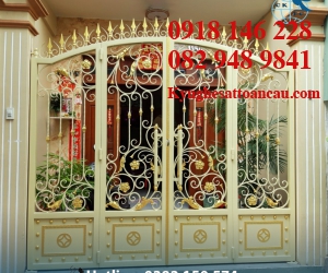 Cửa cổng sắt mỹ thuật CC S22