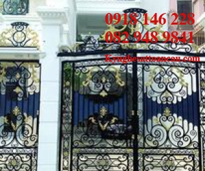 Cửa cổng sắt mỹ thuật CS41