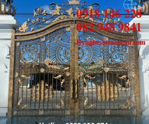 Cửa cổng sắt mỹ thuật CC S23