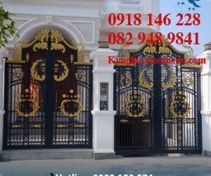 Cửa cổng sắt mỹ thuật CC S20