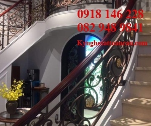 Cầu thang sắt mỹ thuật CTX002