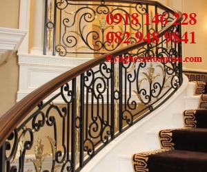 Cầu thang sắt mỹ thuật CT014