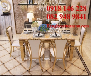 BÀN GHẾ INOX XI MẠ B05