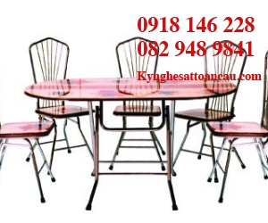 BÀN GHẾ INOX ĐẸP B8