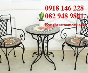 BÀN GHẾ INOX XI MẠ 137