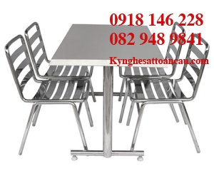 BÀN GHẾ INOX ĐẸP B2