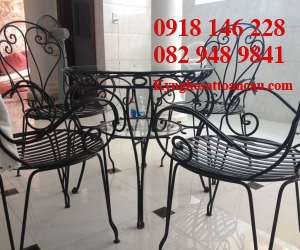 BÀN GHẾ SẮT MỸ THUẬT BS2