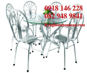 BÀN GHẾ INOX ĐẸP B18